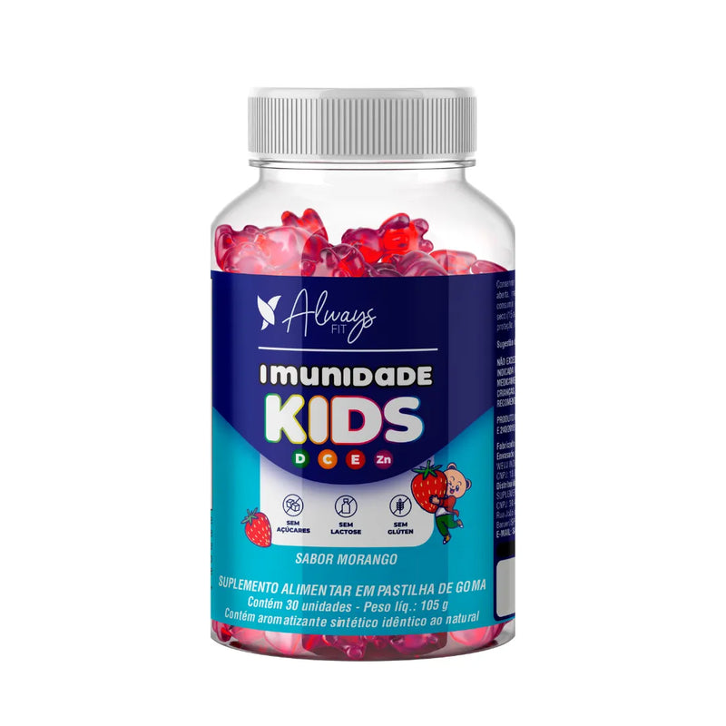 Gummy Kids - Energia e Proteção para Crianças! Vitamina C, Vitamina D3, Vitamina E e Zinco
