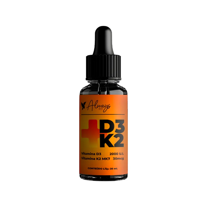 Vitamina D3+K2 (Mk-7) em Gotas