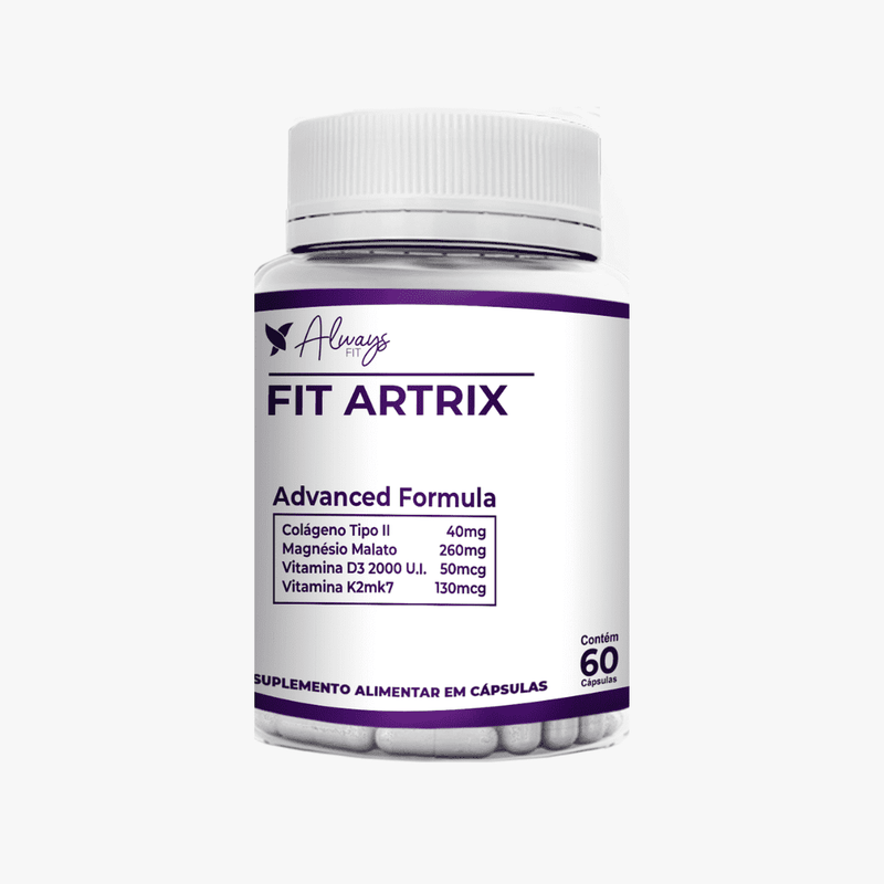 FitArtrix® - Reconstrução das Articulações (Colágeno tipo 2, Vitamina D3, Vitamina K2 MK7, Magnésio Dimalato)