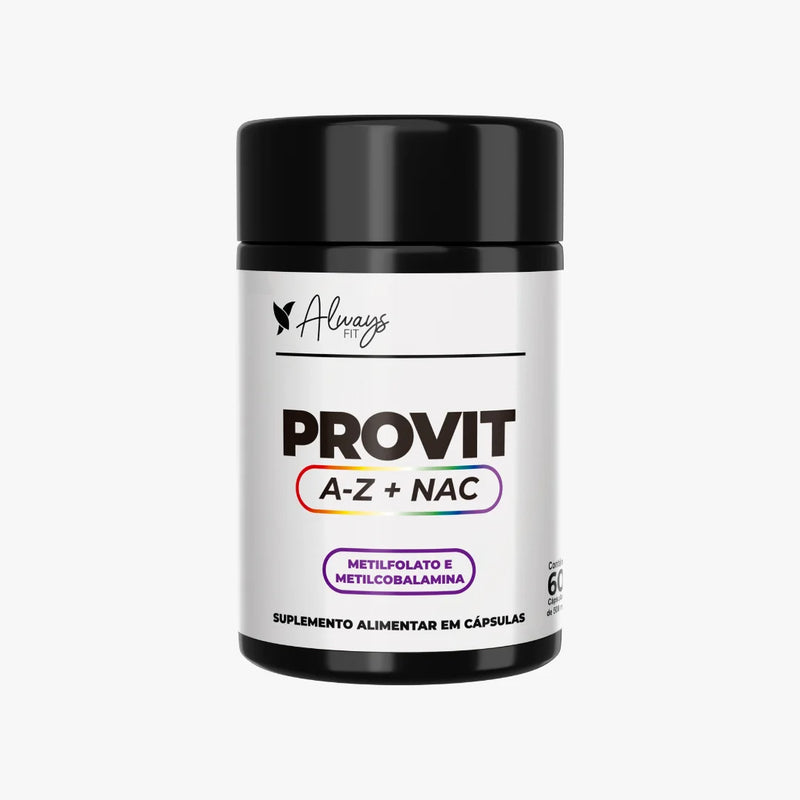 ProVit A-Z + NAC - Fórmula Metilada - Multivitamínico Concentrado - 60 Cápsulas