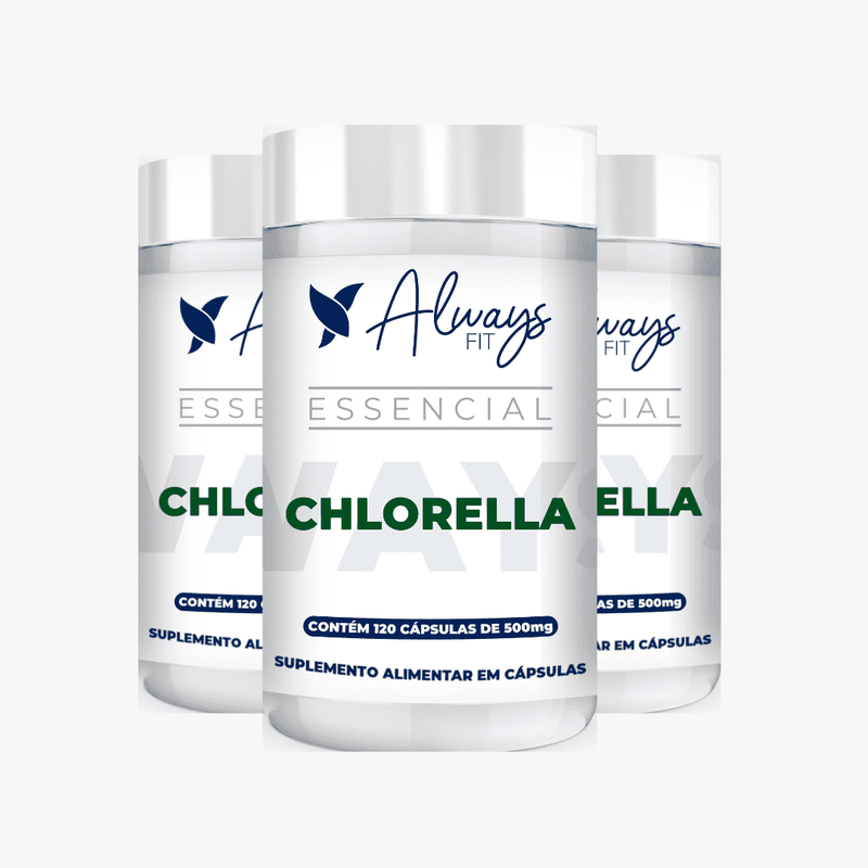 Chlorella 100% Pura - Super Alimento Verde - 120 Cápsulas