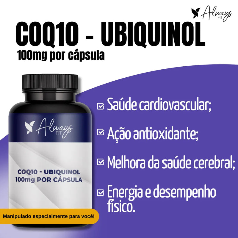 COQ10 - Ubiquinol 100mg por cápsula