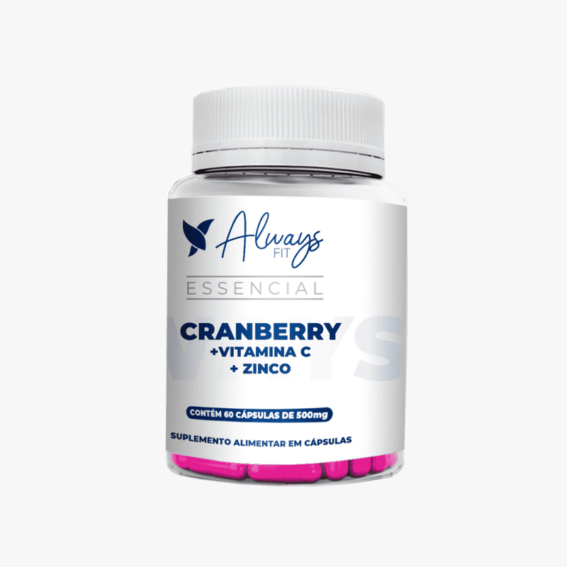 Cranberry com Vit. C e Zinco em Cápsulas - 60 Cáps.