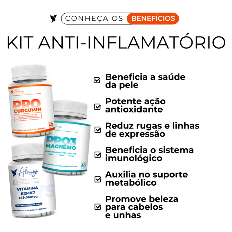 Kit Anti-Inflamatório - Alívio das dores