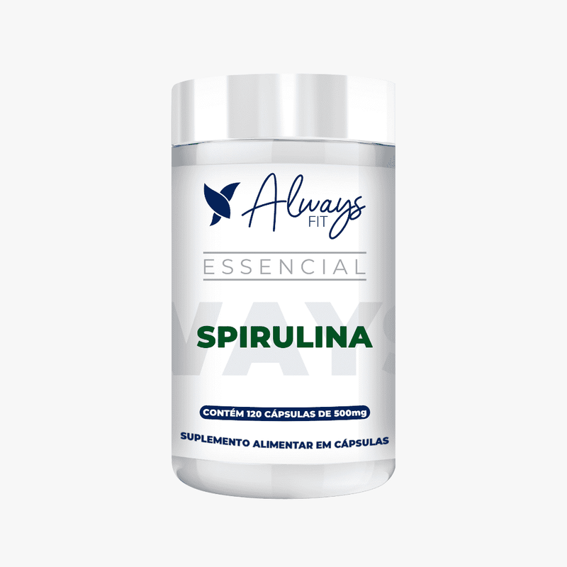 Spirulina 100% Pura - Super Alimento Verde - 120 Cápsulas