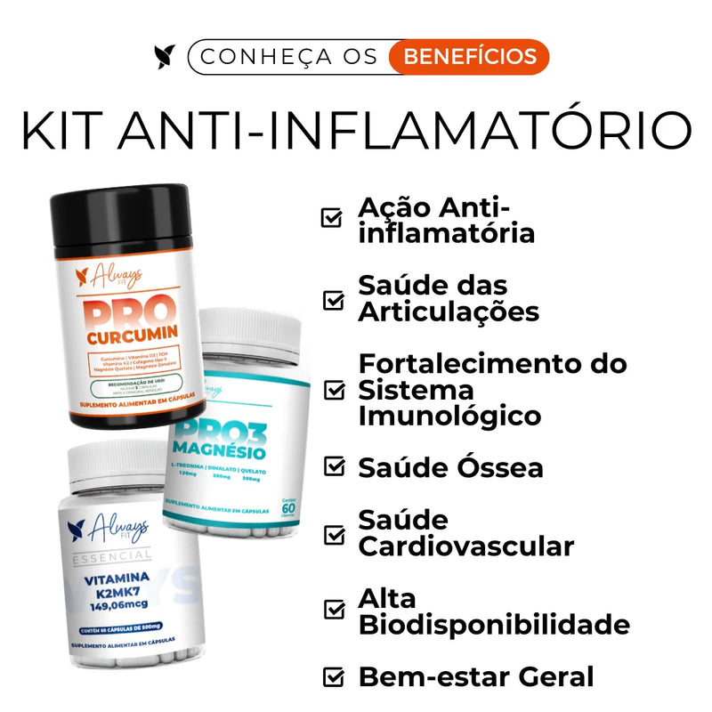 Kit Anti-Inflamatório - Alívio das dores