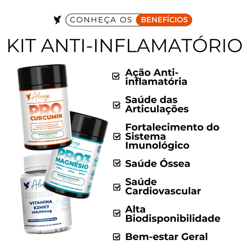 Kit Anti-Inflamatório - Alívio das dores