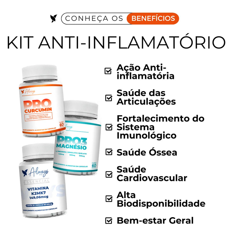 Kit Anti-Inflamatório - Alívio das dores