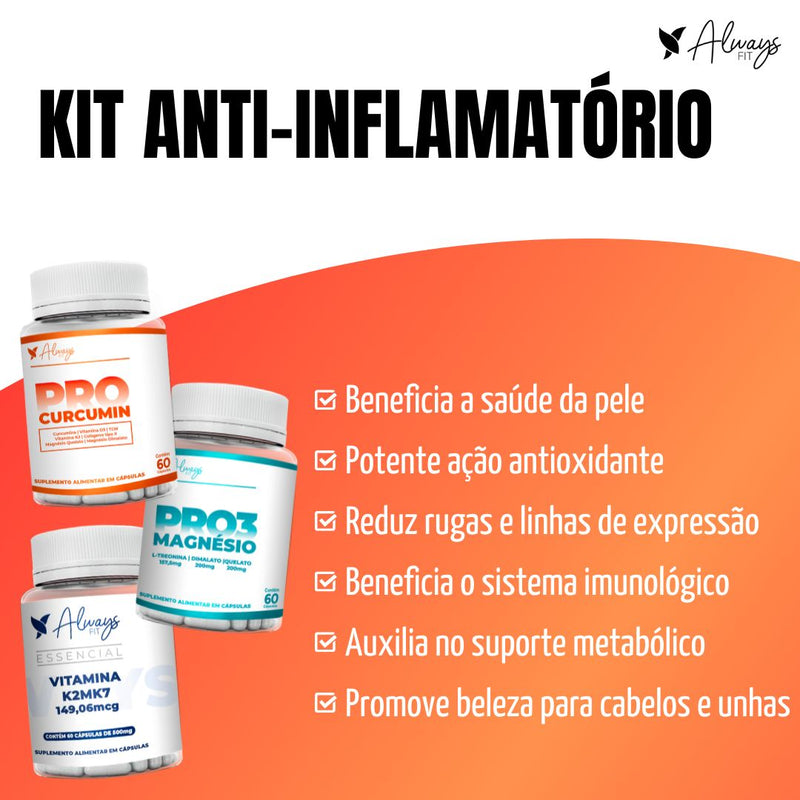 Kit Anti-Inflamatório - Alívio das dores