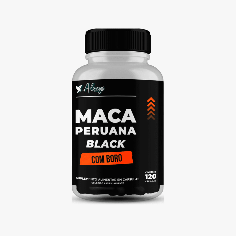 Maca Peruana Black(Negra) com Boro - Vitalidade e Disposição