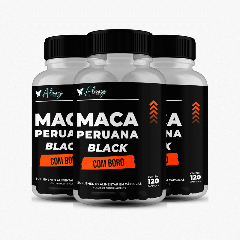 Maca Peruana Black(Negra) com Boro - Vitalidade e Disposição