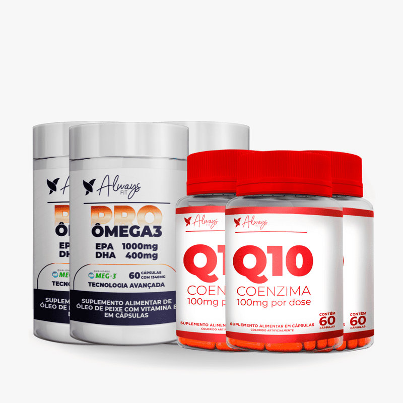 Kit Cardiovascular - ProOmega 3 (1000EPA 400DHA) + Coenzima Q10 (100mg)