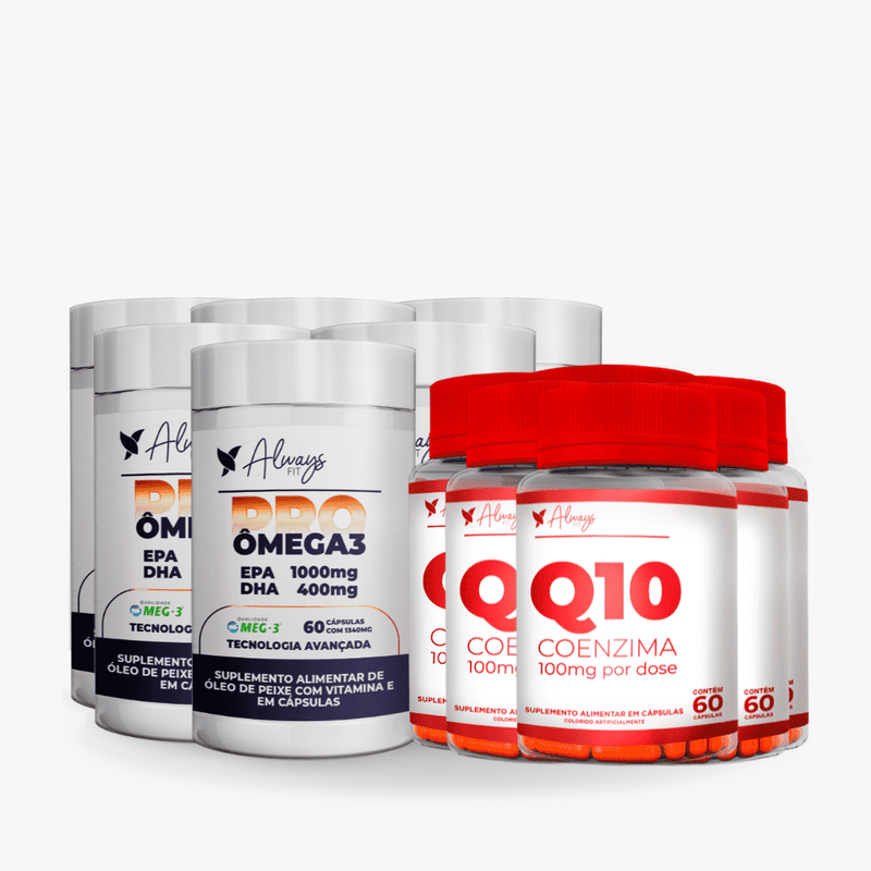 Kit Cardiovascular - ProOmega 3 (1000EPA 400DHA) + Coenzima Q10 (100mg)