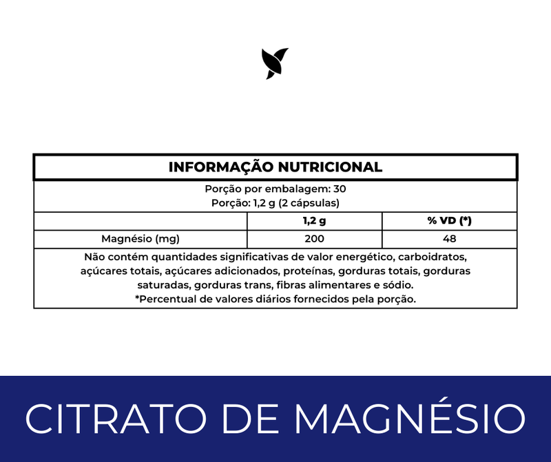 Citrato de Magnésio 200mg