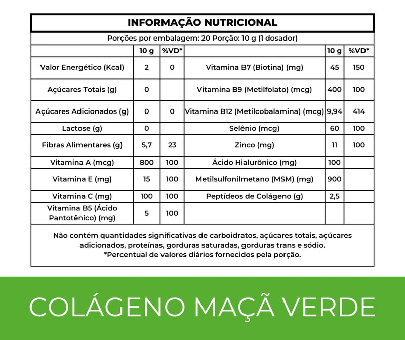 Colágeno Verisol Peptídeos Bioativos, 100mg Ácido Hialurônico, Metilfolato, Fibras + Vitaminas e Minerais