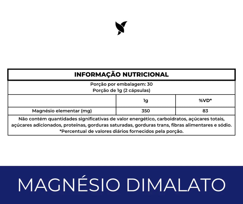 Magnésio Dimalato - Saúde Cardiovascular, Óssea e Muscular