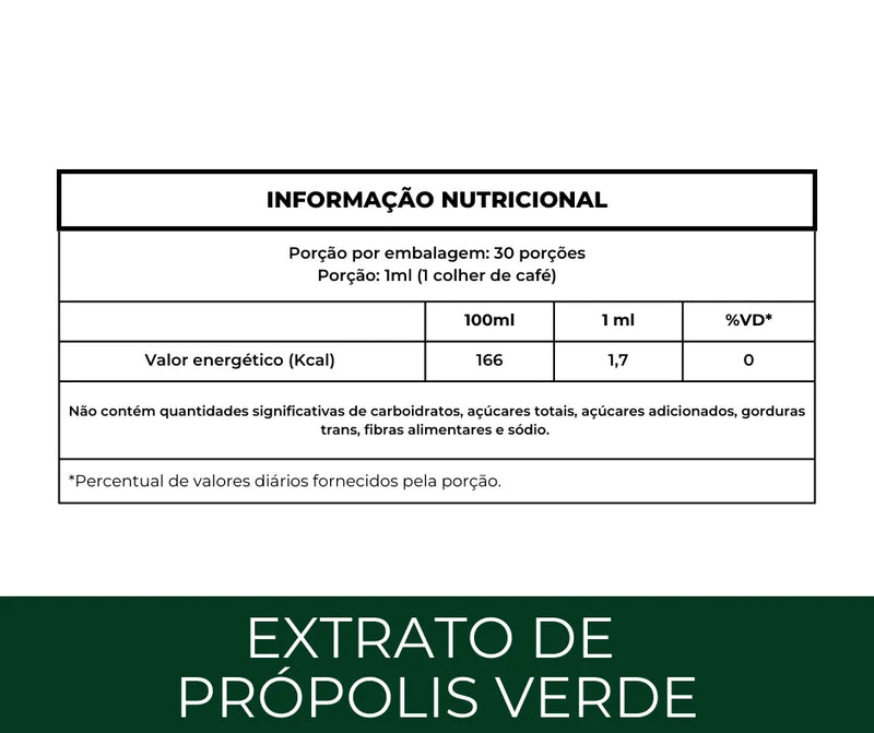 Extrato de Própolis Verde em Gotas