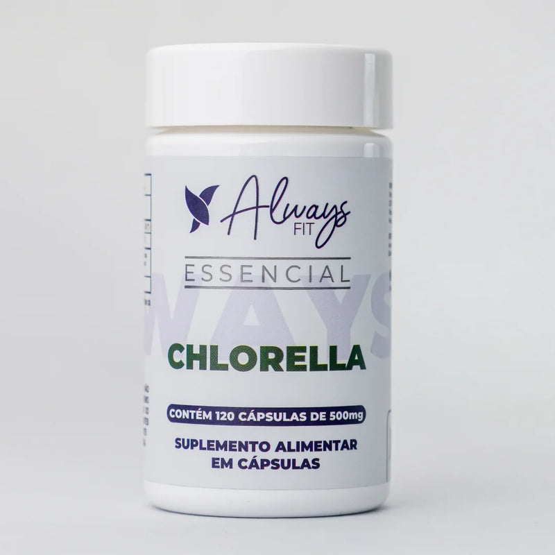 Chlorella 100% Pura - Super Alimento Verde - 120 Cápsulas