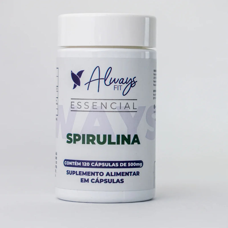 Spirulina 100% Pura - Super Alimento Verde - 120 Cápsulas